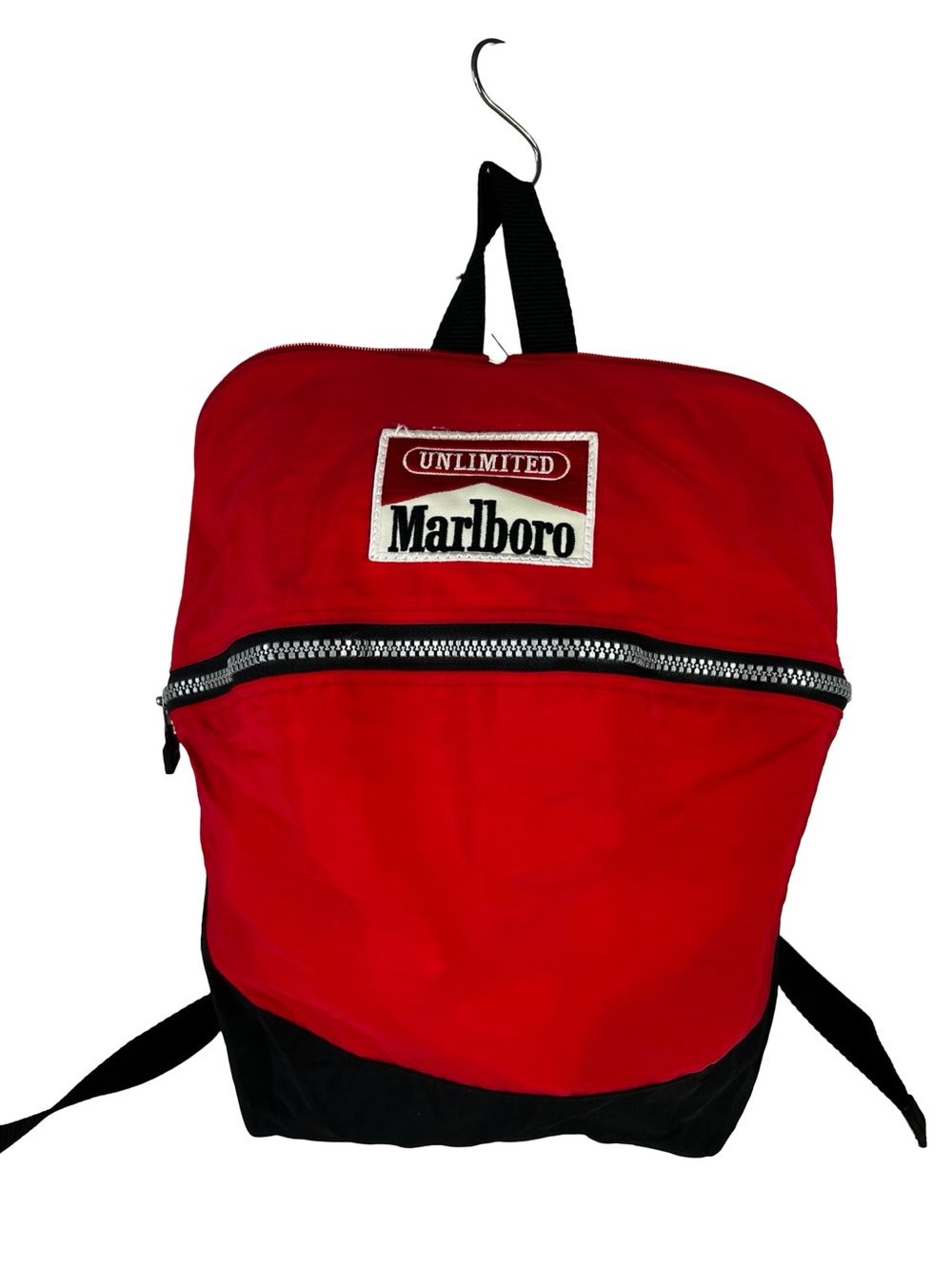 Vintage Marlboro Unlimited Backpack Red Black Promotional Daypack Bag